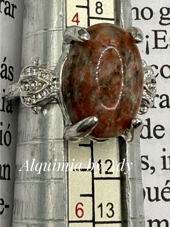 Alquimia Jewelry - Unakite silver boho ring